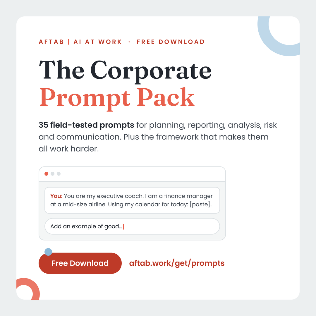 The first page of The Corporate Prompt Pack