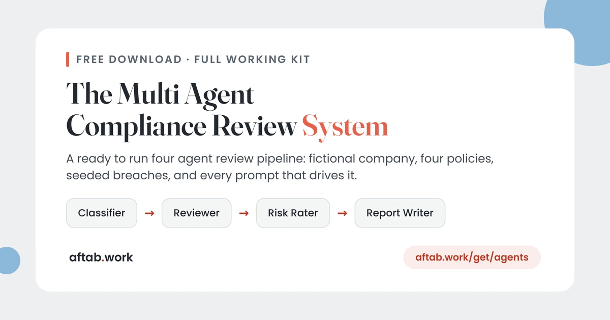 The first page of The Multi Agent Compliance Review System
